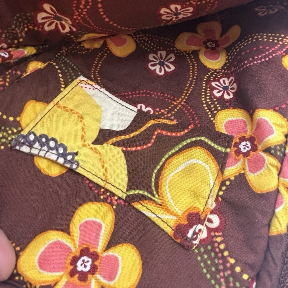 Vera Bradley Buttercup Cotton Zip Padded Small Ebook Reader Tech Sleeve Clean